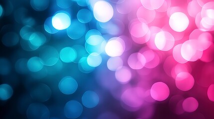 Fototapeta premium Neon-inspired abstract background with bright magenta and teal hues, blurred and glowing effect