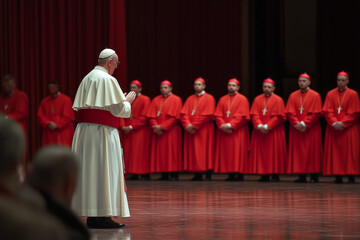 Reunión de cardenales para el nombramiento de un nuevo Papa. Cónclave.