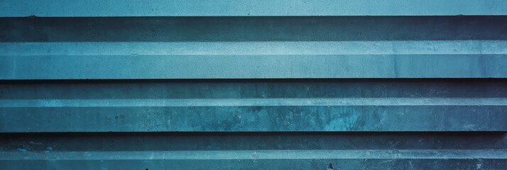 Abstract texture of horizontal ribs in blue tones for design inspiration and background use