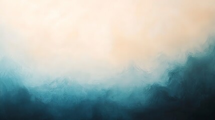 Fototapeta premium Soft abstract gradient with light beige and blue hues, gently blending, evoking a calm and peaceful aesthetic