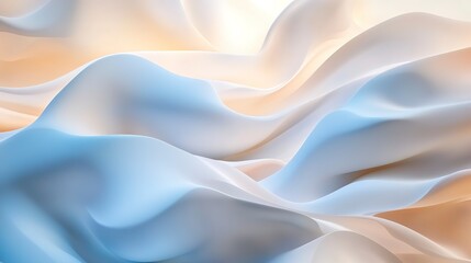 Obraz premium Soft abstract gradient with light beige and blue hues, gently blending, evoking a calm and peaceful aesthetic