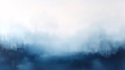 Obraz premium Soft abstract gradient with light grey and blue hues, gently blending, creating a calming and ethereal atmosphere