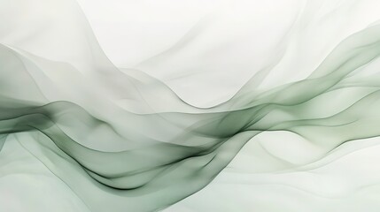 Fototapeta premium Soft abstract gradient with light grey and green hues, blending gently, creating a peaceful and ethereal atmosphere