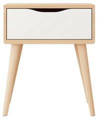 Fototapeta premium Living room table corner isolated with cabinet on transparent background. Interior design Inspiration. Furniture modern inspiration. Home living. Wooden Wardrobe inspiration. Scandinavian Interior.