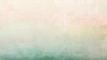 Obraz premium Soft and subtle pastel gradient with light beige, pink, and green hues, blurred texture creating a calm and peaceful mood