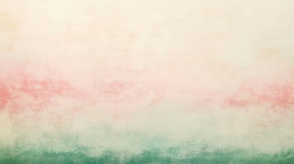 Fototapeta premium Soft and subtle pastel gradient with light beige, pink, and green hues, blurred texture creating a calm and peaceful mood