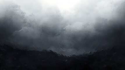 Soft grey and black gradient with blurred edges, glowing gently, evoking a moody and mysterious ambiance