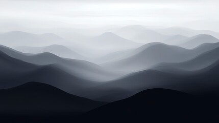 Soft grey and black gradient with blurred edges, glowing gently, evoking a moody and mysterious ambiance