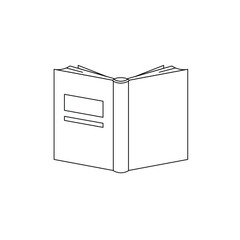 Book icons set on white background. Literature book icons collection. Textbook icon set