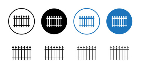fence icon flat and simple set design