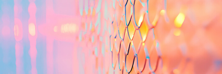 Colorful translucent hexagonal mesh design for modern backgrounds