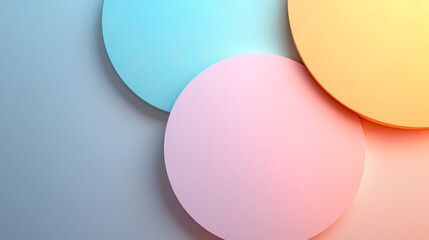 Elegant modern composition with pastel tones and geometric balance. Subtle textures and negative space enhance the visual depth, creating a sophisticated and highly aesthetic minimalistic design.