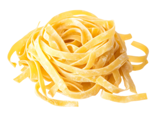 Italian pasta tagliatelle isolated