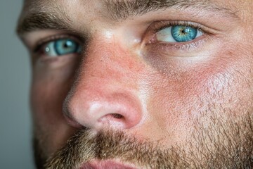 Fototapeta premium The conceptual image of a digital eye belonging to a young man and woman