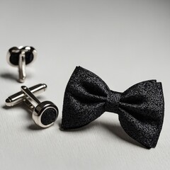 black bow tie
