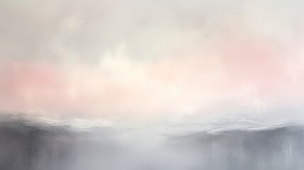 Fototapeta premium Soft pastel gradient with light pink and grey hues, gently blending, creating a dreamy and calming atmosphere