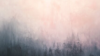 Soft pastel gradient with light pink and grey hues, gently blending, creating a dreamy and calming atmosphere