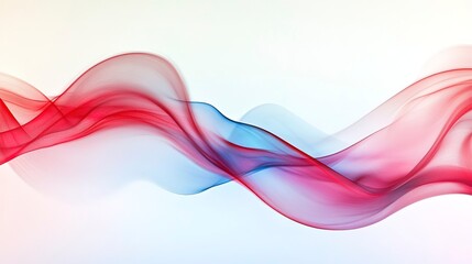 Soft red and blue wave pattern with smooth transitions and a futuristic flowing design