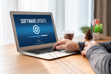 Software update on computer for modish version of device software upgrade