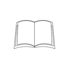 Book icons set on white background. Literature book icons collection. Textbook icon set