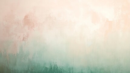 Subtle pastel gradient with soft beige, green, and pink tones, blurred texture creating a calm and relaxing effect