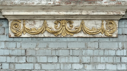 Elegant wall design with ornate wooden molding for architectural inspiration and decorative ideas