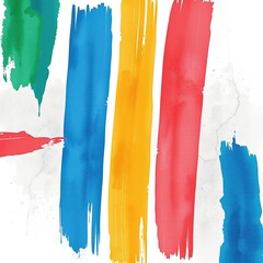 Naklejka premium Abstract Art: Bold Watercolor on Distressed Metal