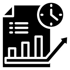 Long Trem Planning Glyph Icon