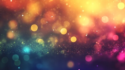 Vivid rainbow gradient with smooth blending of vibrant colors, softly blurred and glowing, creating a playful and energetic effect