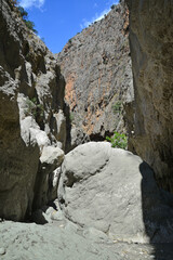 Saklikent Canyon, located in Fethiye, Turkey, is one of the most visited places in the country.