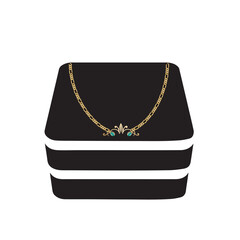 Elegant jewelry necklace, jewellery diamond decoration, eps10