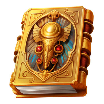 Egyptian ancient book golden 