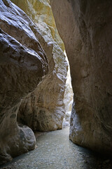 Saklikent Canyon, located in Fethiye, Turkey, is one of the most visited places in the country.