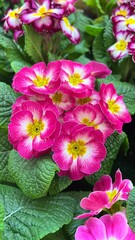 primrose pink flower bloom spring