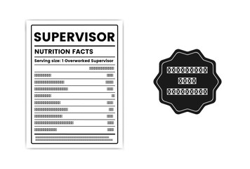 supervisor nutrition facts,supervisor nutrition facts label template