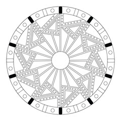 Oriental Mandala Flower Background-18