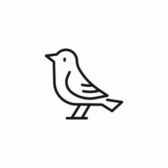 bird animal icon sign vector