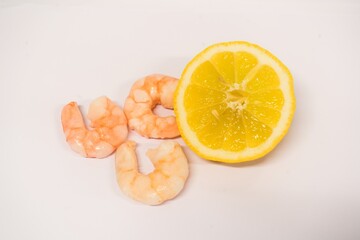 Shrimp and Lemon Seafood Combination