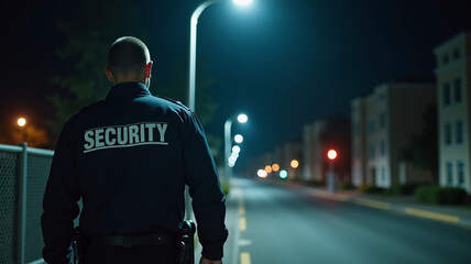 Security guards monitoring the perimeter