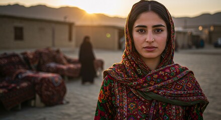 photorealistic of a woman from Afghanistan