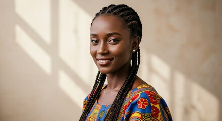 photorealistic of a woman from Angola
