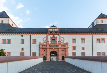 View of Augustusburg Hunting Lodge on the northern edge of the Ore Mountains, Germany