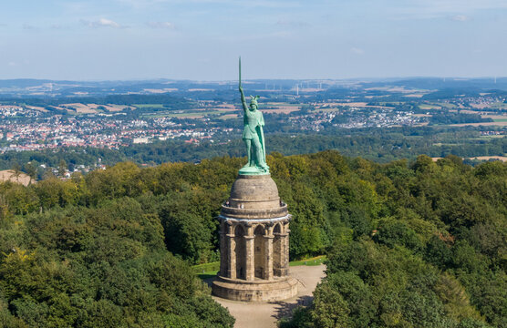 Hermann Memorial, a monument of war chief Arminius in Germany