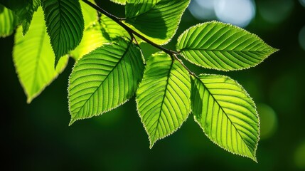 Fototapeta na wymiar Abstract greenery background for design, soft out-of-focus leaves, warm natural light filtering through trees