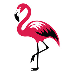 Elegant Flamingo Vector Illustration - Perfect for Design Projects, Websites, and Marketing Materials