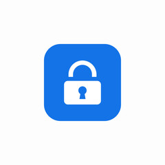 lock pad icon sign vector