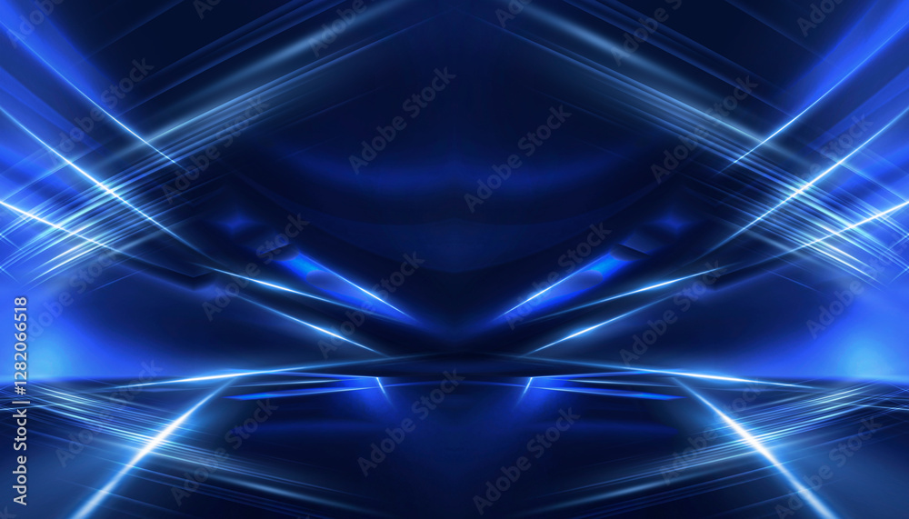 Poster abstract neon background. sound wave design element.