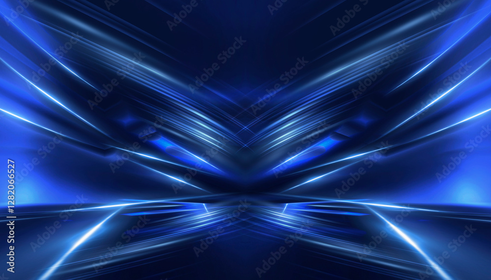 Sticker abstract neon background. sound wave design element.