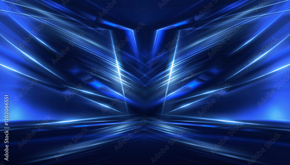 Poster abstract neon background. sound wave design element.