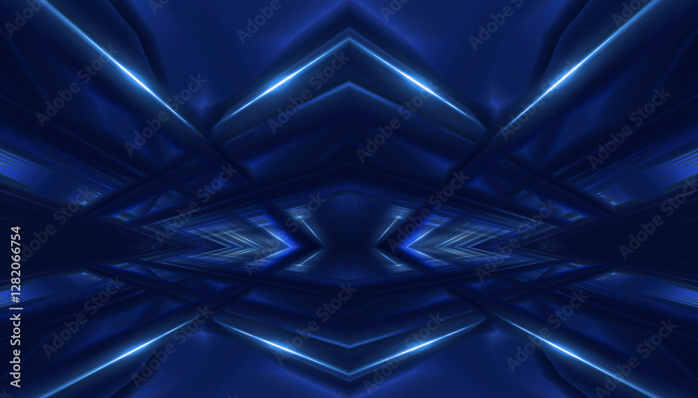 Poster abstract neon background. sound wave design element.